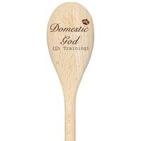 Domestic God (In Training) Spoon Funny Wooden Spoon