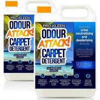 Odour Attack Pet Carpet Cleaner Shampoo - Ocean Fragrance - 2 x 5L