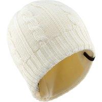 Decathlon Kids Ski Hat Cable Knit Ecru