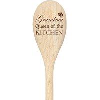 Grandma Queen Of The Kitchen Spoon Funny Wooden Spoon