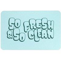 So Fresh & So Clean Aqua Blue Stone Non Slip Bath Mat