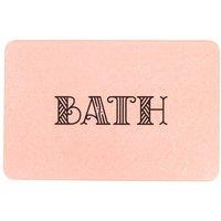 Bath Pink Stone Non Slip Bath Mat