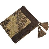 Fern Jacquard Tasselled Throw