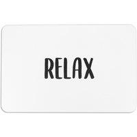 Relax White Stone Non Slip Bath Mat