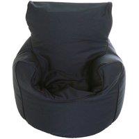 Cotton Twill Navy Blue Bean Bag Arm Chair Toddler Size