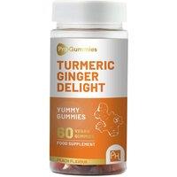 Turmeric and Ginger Gummies - 60 Vegan Pro Gummies - Natural Peach Flavour