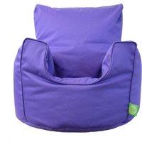 Cotton Twill Purple Lilac Bean Bag Arm Chair Toddler Size