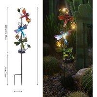 Solar Dragonfly-Shaped Garden Patio Lights