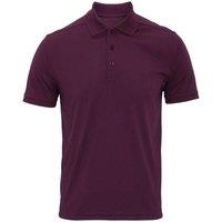 Premier Men's Coolchecker Pique Polo Shirt in Aubergine | Size: Medium