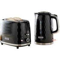 Black 'Honeycomb Collection' Kettle & Toaster Matching Set SDA2673GE