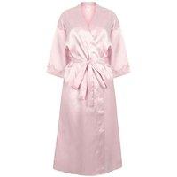 Towel City Women's Satin Robe in Light Pink | Size: 16-18