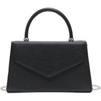 JFY Women's Top Handle Pu Clutch Bag in Black