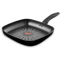 Tower SmartStart Griddle Pan, Forged 26cm, Induction Safe, Non-Stick T800307 in Black