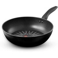 Tower SmartStart Wok, Forged 28cm, Induction Safe, Non-Stick T800306 in Black