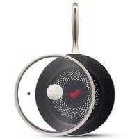 Tower SmartStart Multi-Pan, Ultra Forged 28cm, Induction Safe, Non-Stick, T900308 in Black