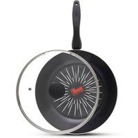 Tower 28cm Multi-Pan, Forged SmartStart, Induction Safe, Non-Stick T800308 in Black