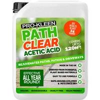 ProKleen Path Cleaner Acetic Acid Concentrated 30% Glyphosate Free 1 x 5L in Clear