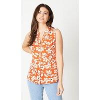 Floral Jersey Sleeveless Shirt