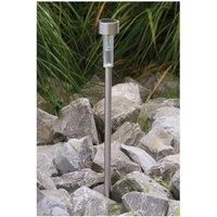 Luxform Solar Fuego Garden Spike Stainless Steel 24Pk in Silver