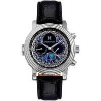 Legacy Leather-Band Watch with Day & Date