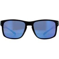 Atum Men's Rectangle Shiny Black Blue Mirror Waterhouse