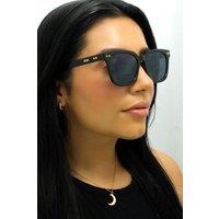 Atum Men's Square Shiny Black Smoke Grey Meraki