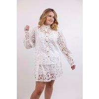 BeReal Women's Kelly Top & Skirt Set in White | Size: Large