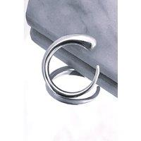 Otis Jaxon London Women's Tapered Spike Sterling Silver Open Graduated Ring | Size: Medium