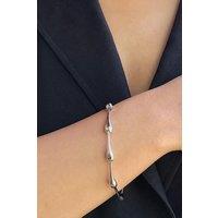 Otis Jaxon London Women's Teardrop Chunky Sterling Silver Bracelet