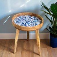 Hartsmede Handmade Side Table with Detachable Legs Florence in Beige