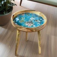 Hartsmede Handmade Side Table with Detachable Legs Florence in Blue
