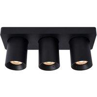 Lucide 'NIGEL' Dimmable Stylish Decorative Indoor LED Ceiling Spotlight GU10 in Black