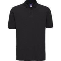 Russell Men's Classic Cotton Pique Polo Shirt in Black | Size: 2XL
