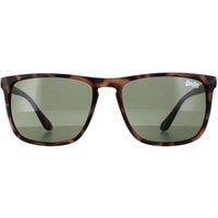 Superdry Men's Rectangle Satin Spotted Havana Green Shockwave in Brown