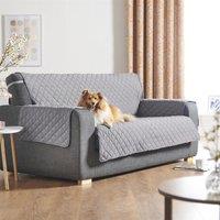 Luxury Living Luxury Quilted 2 Seater Sofa Protector Cover in Grey