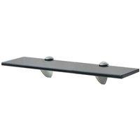 Berkfield Home Floating Shelf Glass 40x10 cm 8 mm in Black