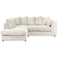 Furniture 786 Chicago Jumbo Cord 4 seater Left Hand Facing Corner Sofa in Ivory