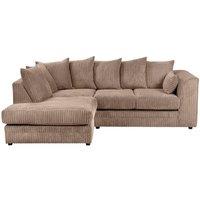 Furniture 786 Chicago Jumbo Cord 4 seater Left Hand Facing Corner Sofa in Camel