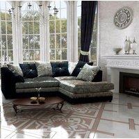 Furniture 786 Bella Crushed Velvet 4 Seater Right Hand Facing Corner Sofa