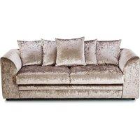 Furniture 786 Bella Crushed Velvet 3 Seater Sofa in Gold