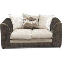 Furniture 786 Bella Crushed Velvet 2 Seater Sofa in Natural