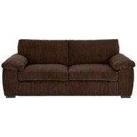 Furniture 786 Amalfi Jumbo Cord 3 Seater Sofa in Chocolate