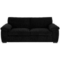 Furniture 786 Amalfi Jumbo Cord 3 Seater Sofa in Black