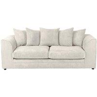Furniture 786 Chicago Jumbo Cord 3 Seater Sofa in Ivory