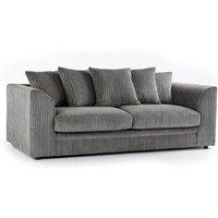 Furniture 786 Chicago Jumbo Cord 3 Seater Sofa in Grey