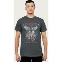 Bon Jovi Men's 85 World Tour T-Shirt in Charcoal | Size: XL