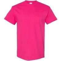 Gildan Men's Heavy Cotton Short Sleeve T-Shirt (Pack Of 5) in Pink | Size: Large