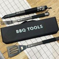 The Alphabet Gift Shop BBQ Tools Shadow Tool Set in Black | Size: 3 Pack