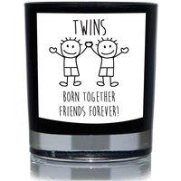 60 SECOND MAKEOVER Twins Born Together Friends Forever 20cl Candle in Black