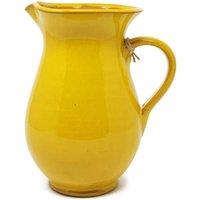 Verano Spanish Ceramics Selena Glazed Hand Dipped Kitchen Dining Pourer Jug 1L (H) 19cm in Yellow